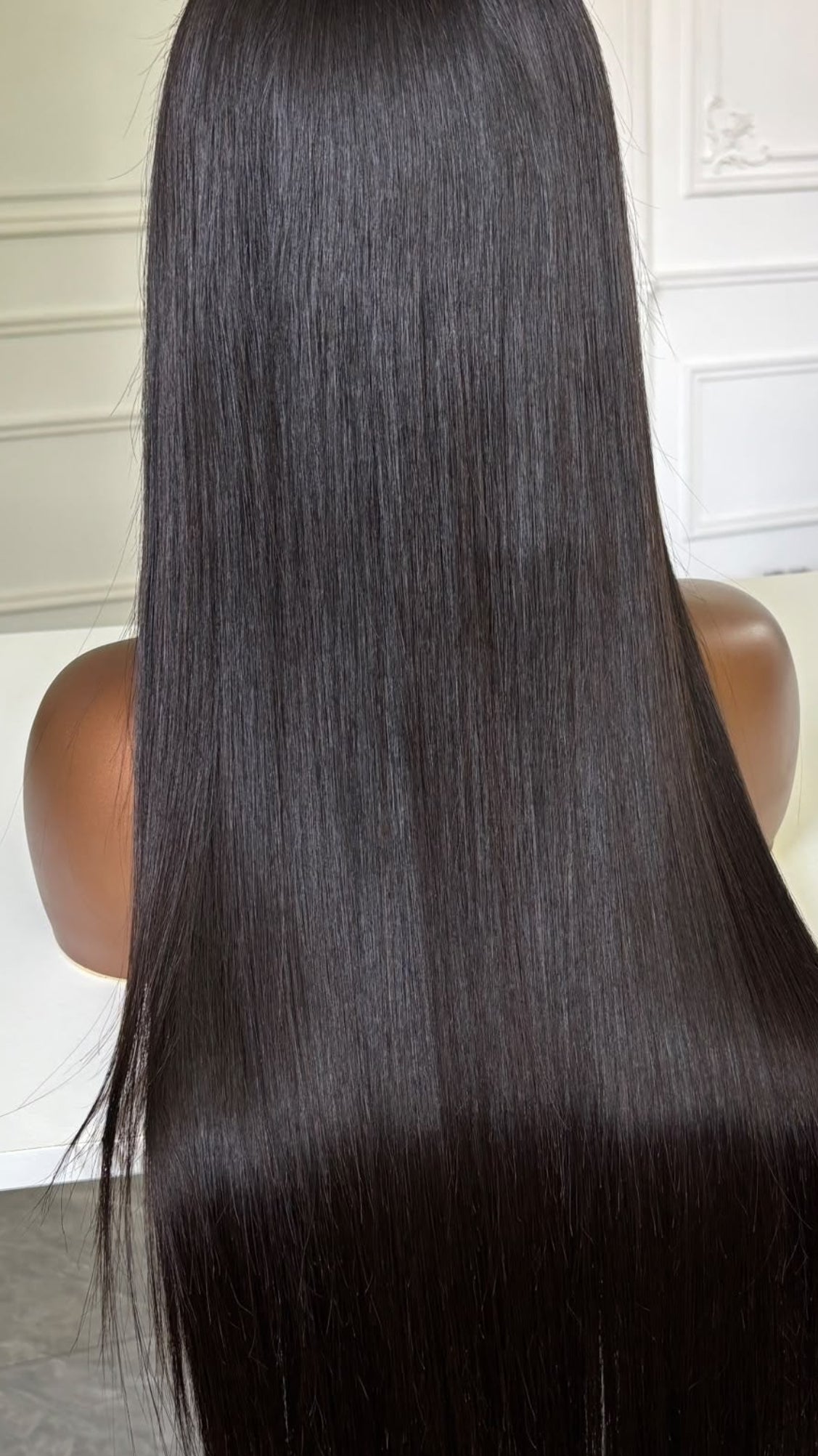 BLACK HD WIG VIGIN HAIR