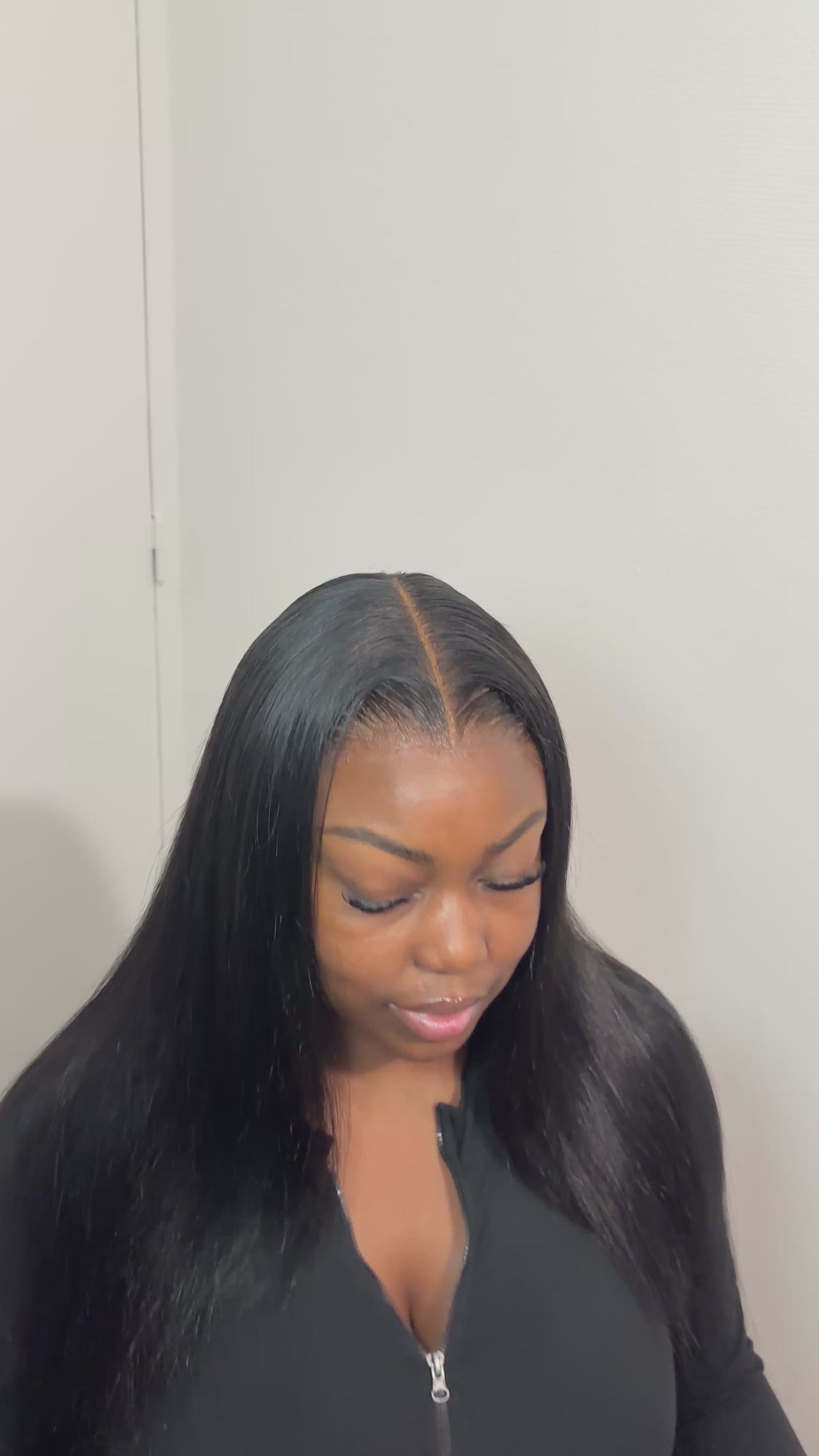 BLACK HD WIG VIGIN HAIR